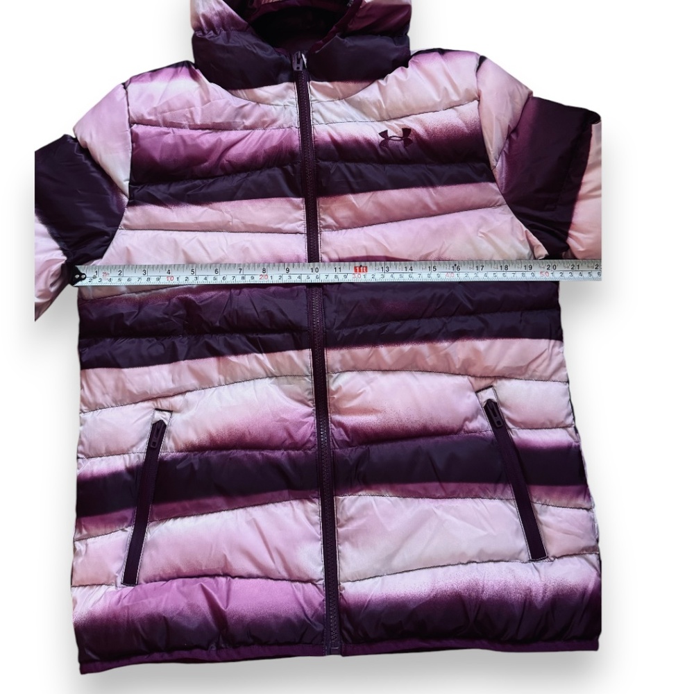 Under Armour Girls Purple Gemini Puffer Jacket Size YXL - Picture 11 of 12